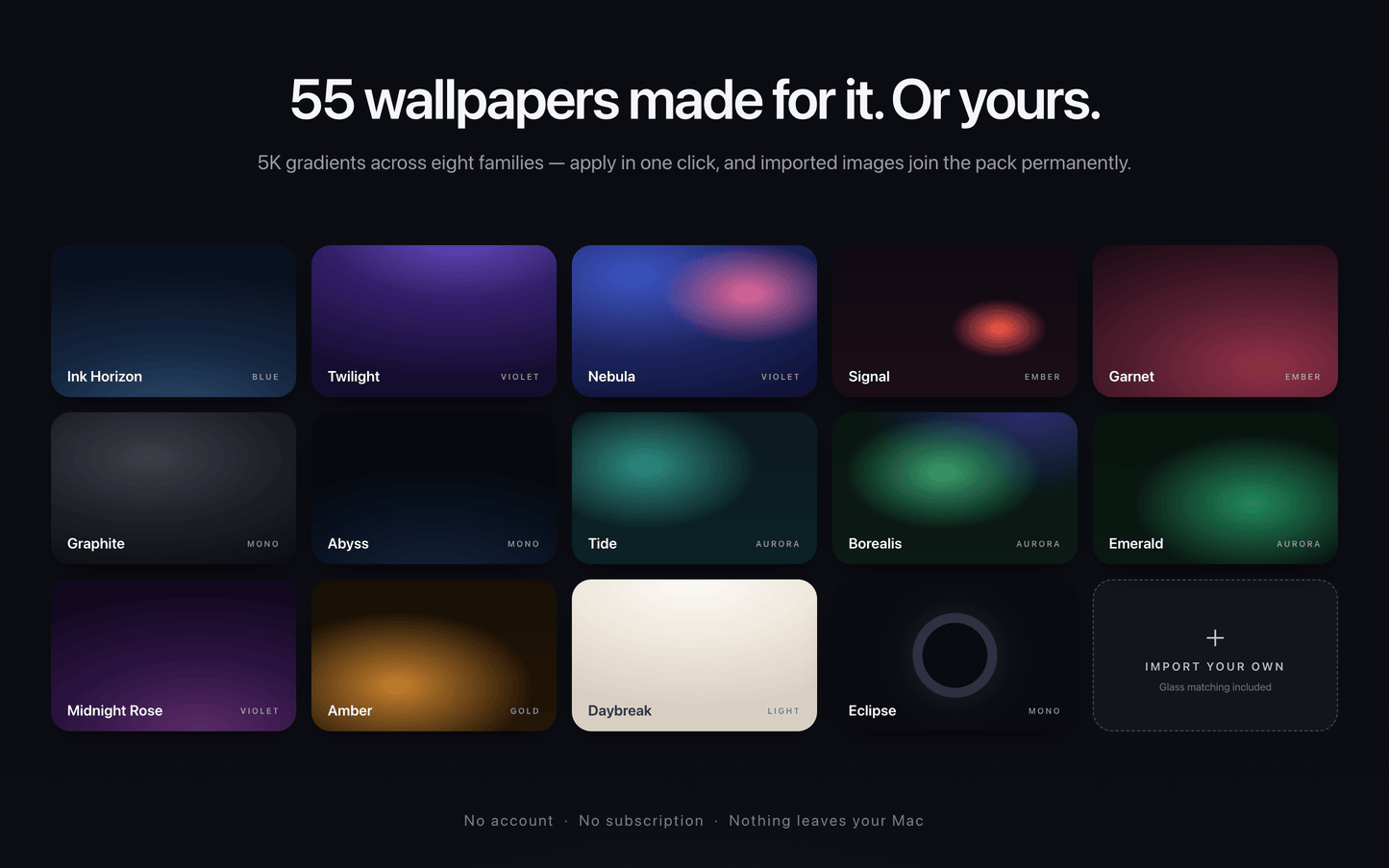 Lumen MacOS Widgets