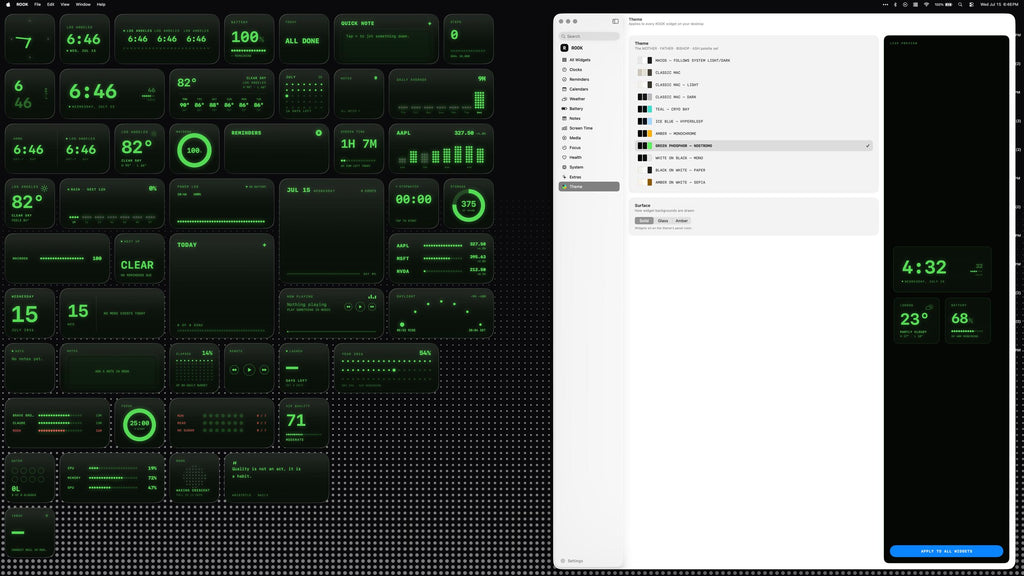 Rook Widgets for MacOS