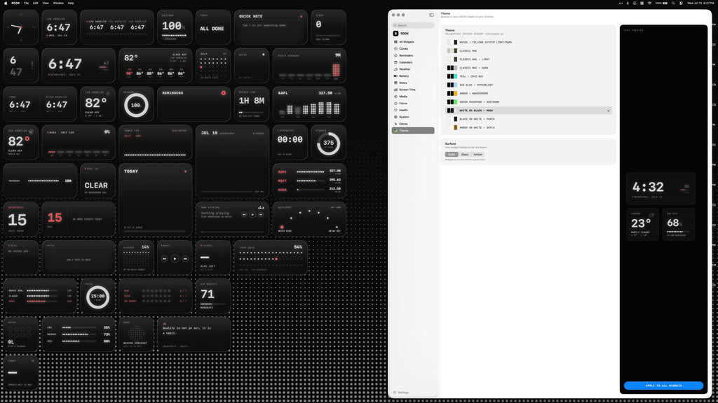 Rook Widgets for MacOS