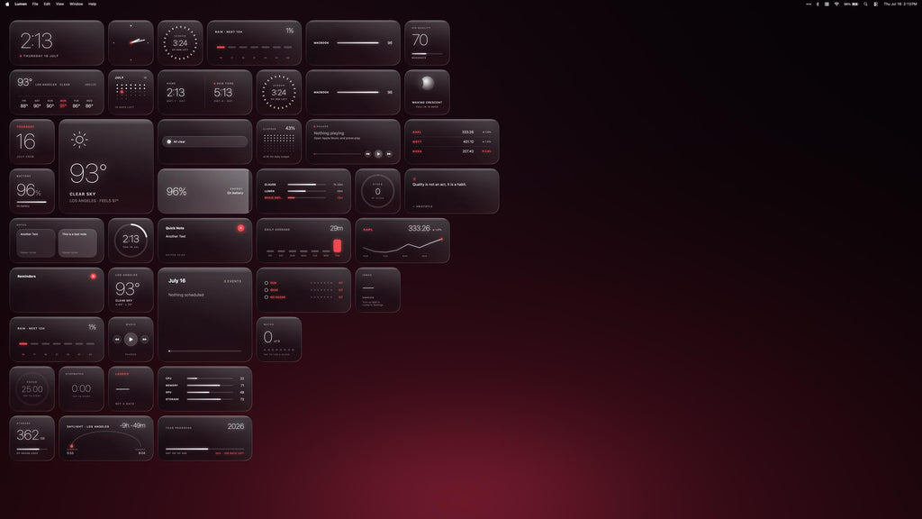 Lumen MacOS Widgets