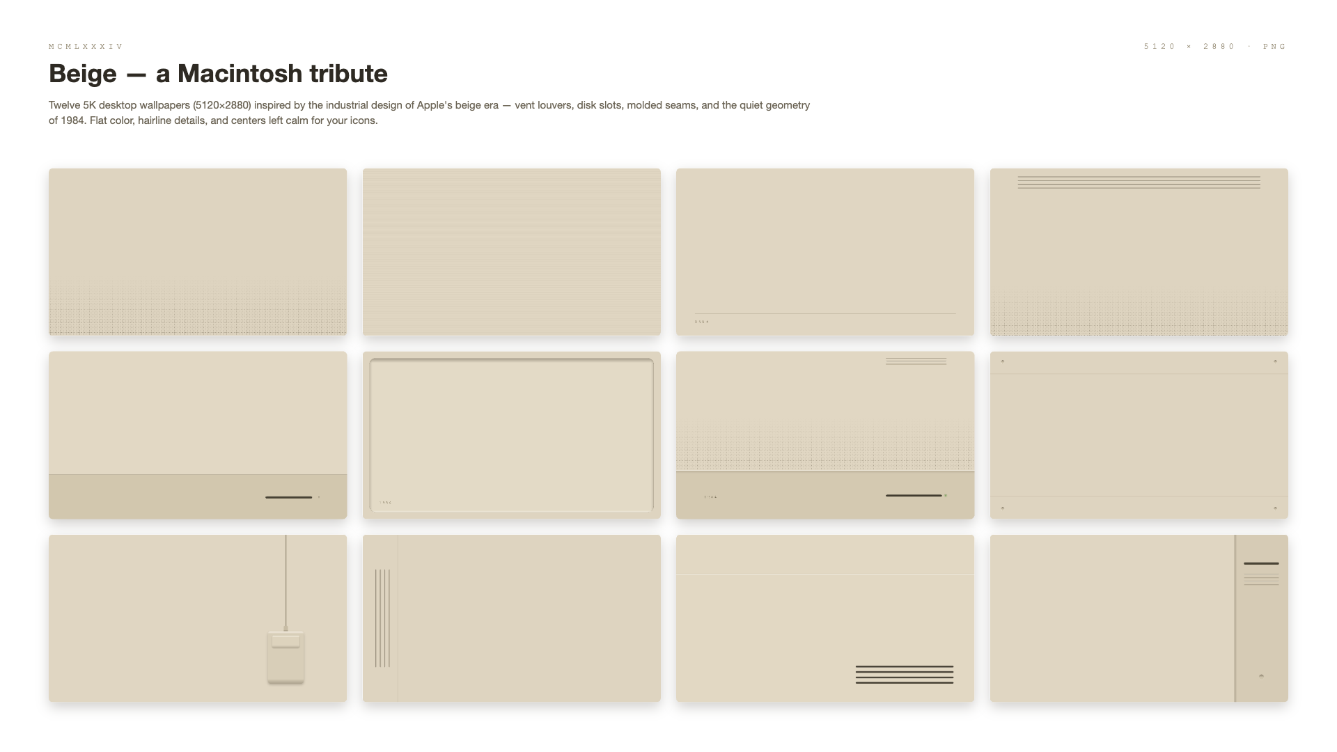 Beige — a Macintosh tribute